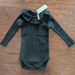 6-12m Rylee & Cru Ruffle Collar Bodysuit